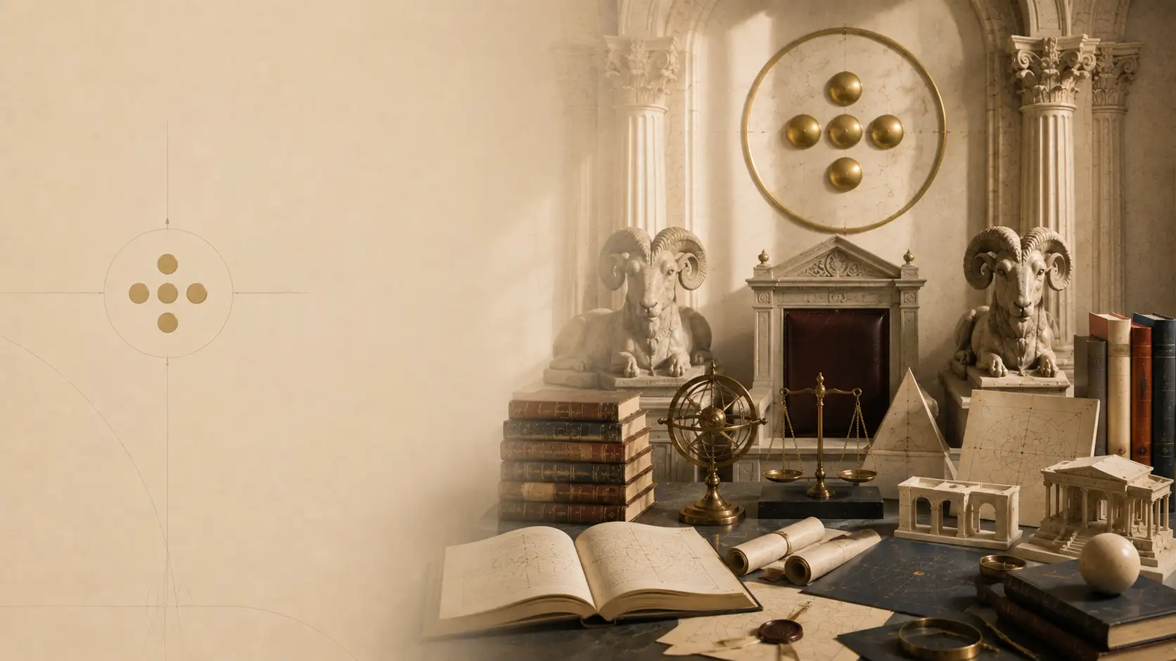 The Authority, represented by a seated judicial figure beneath an owl.